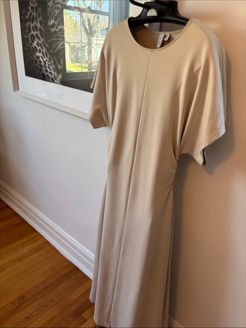 & Other Stories Sand-Cream Short Sleeve Midi Dress photos don’t do it justice!